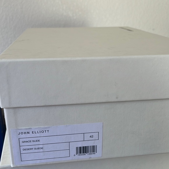 NWT John Elliott Grace Slide desert suede leather slide sandal mule size 42 - Picture 6 of 11